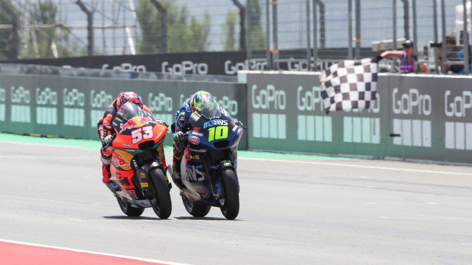 Deniz Oncu, Diogo Moreira, photo finish, Moto3, Aragon, 2025